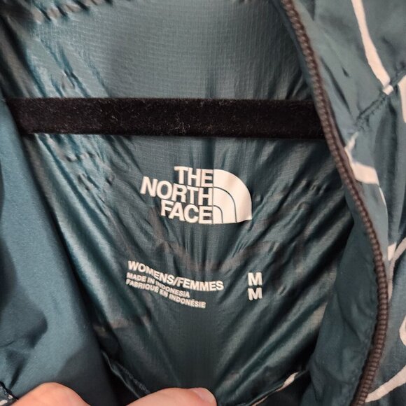 THE NORTH FACE Teal Topography Print Hybrid Jacket - Picture 4 of 7